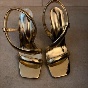 Elegant Gold Women's Heels